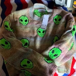 Urban outfitters alien sweater